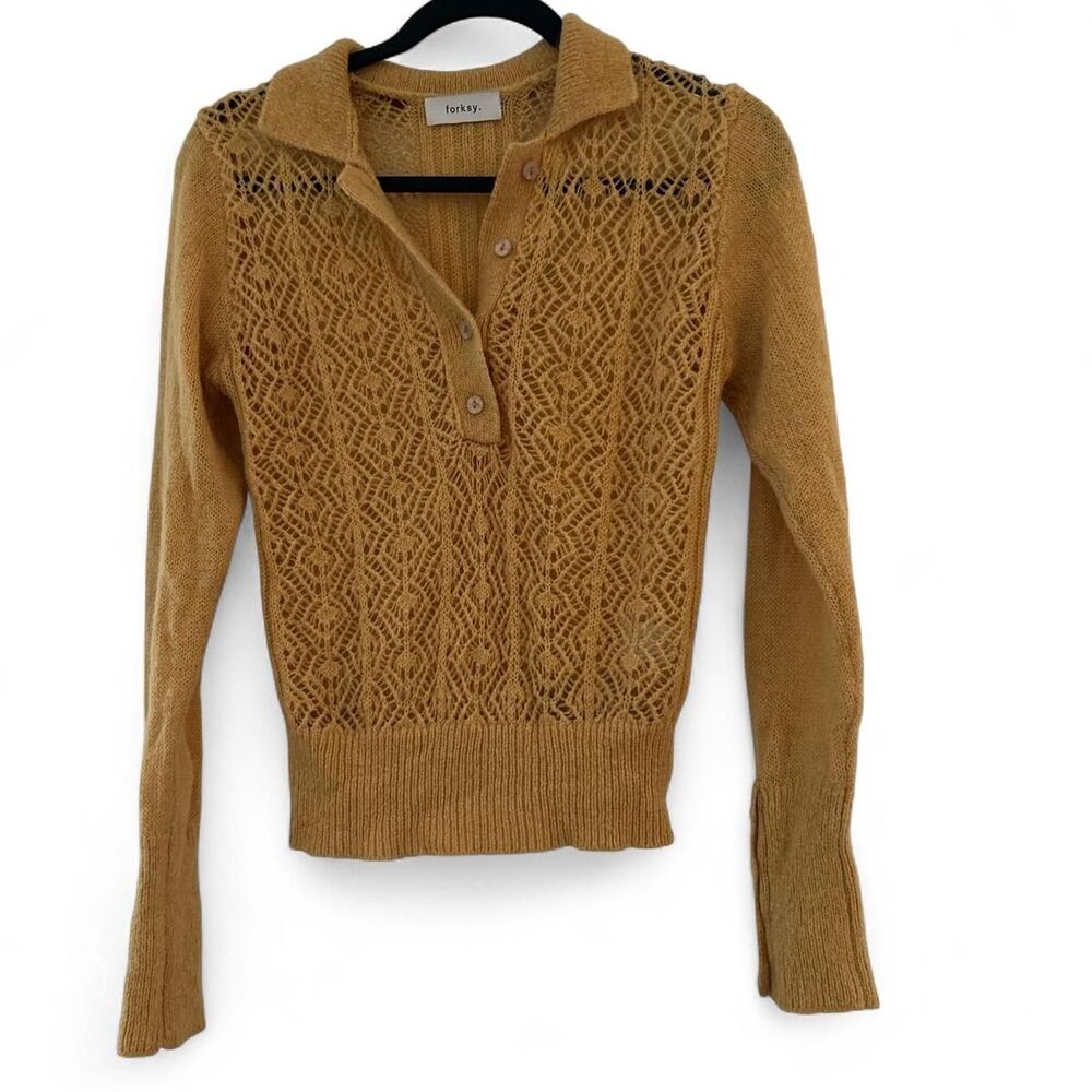 Retro Yellow knitted top